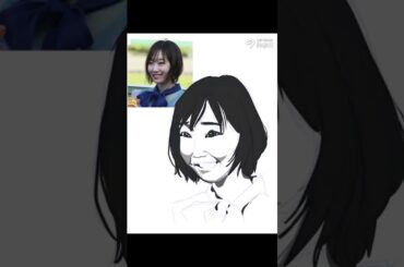 Kaoru’s Cool Aura 🎶 Tadokoro Azusa (田所あずさ) Digital Sketch | HaroHapi Complete!