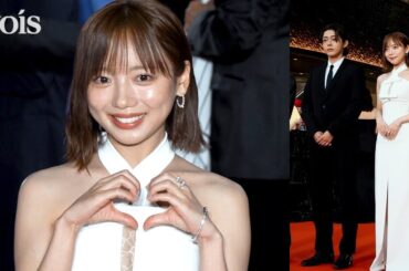 【東京国際映画祭】齊藤京子、輝く純白ドレス　倉悠貴と華やかレカペ