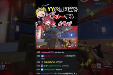 【えなこカップ】YYの目の前をスルーするかるび選手　#わいわい   #赤見かるび #切り抜き   #crazyraccoon