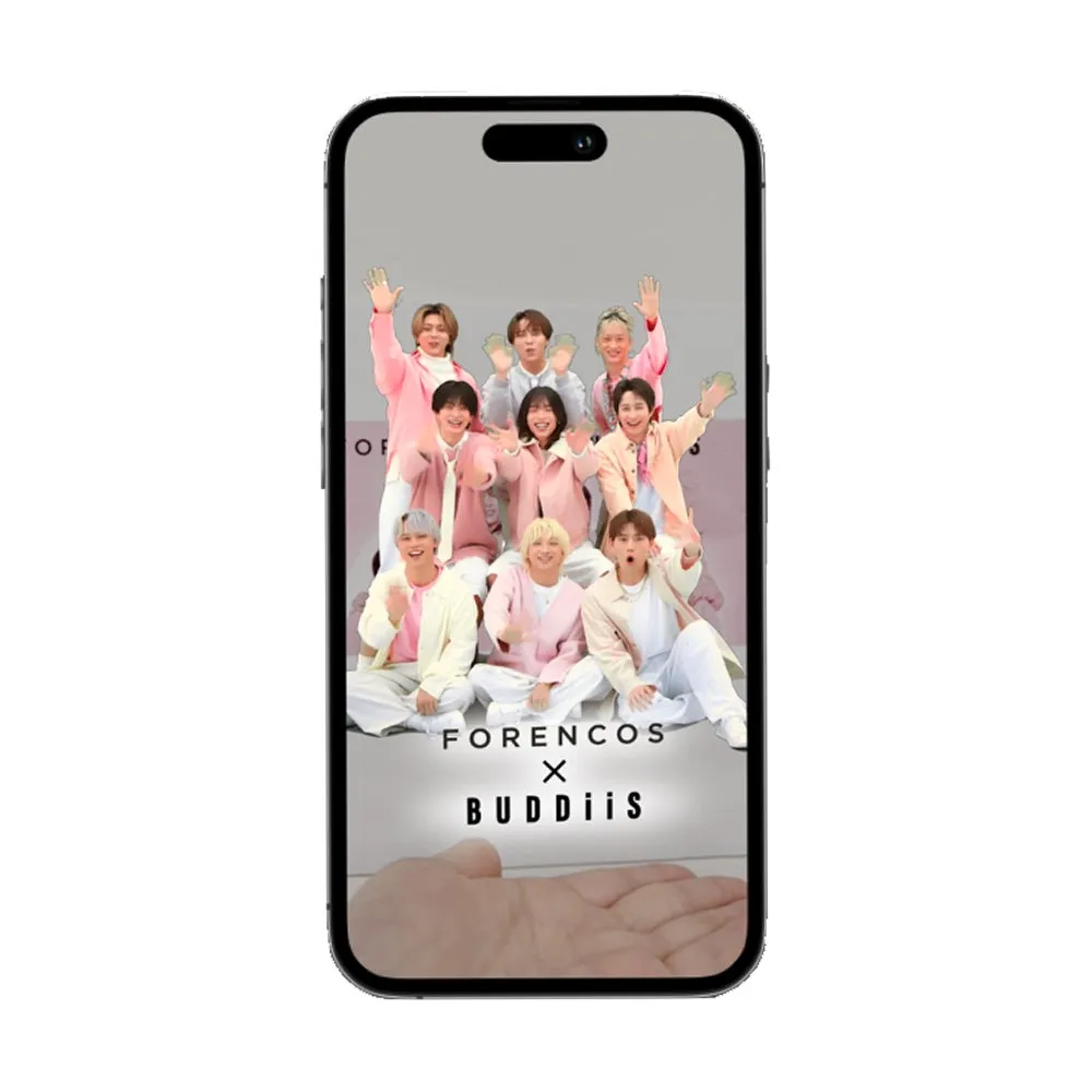 FORENCOSとBUDDiiSのコラボレーションの画像。BUDDiiSのメンバーが写っている。