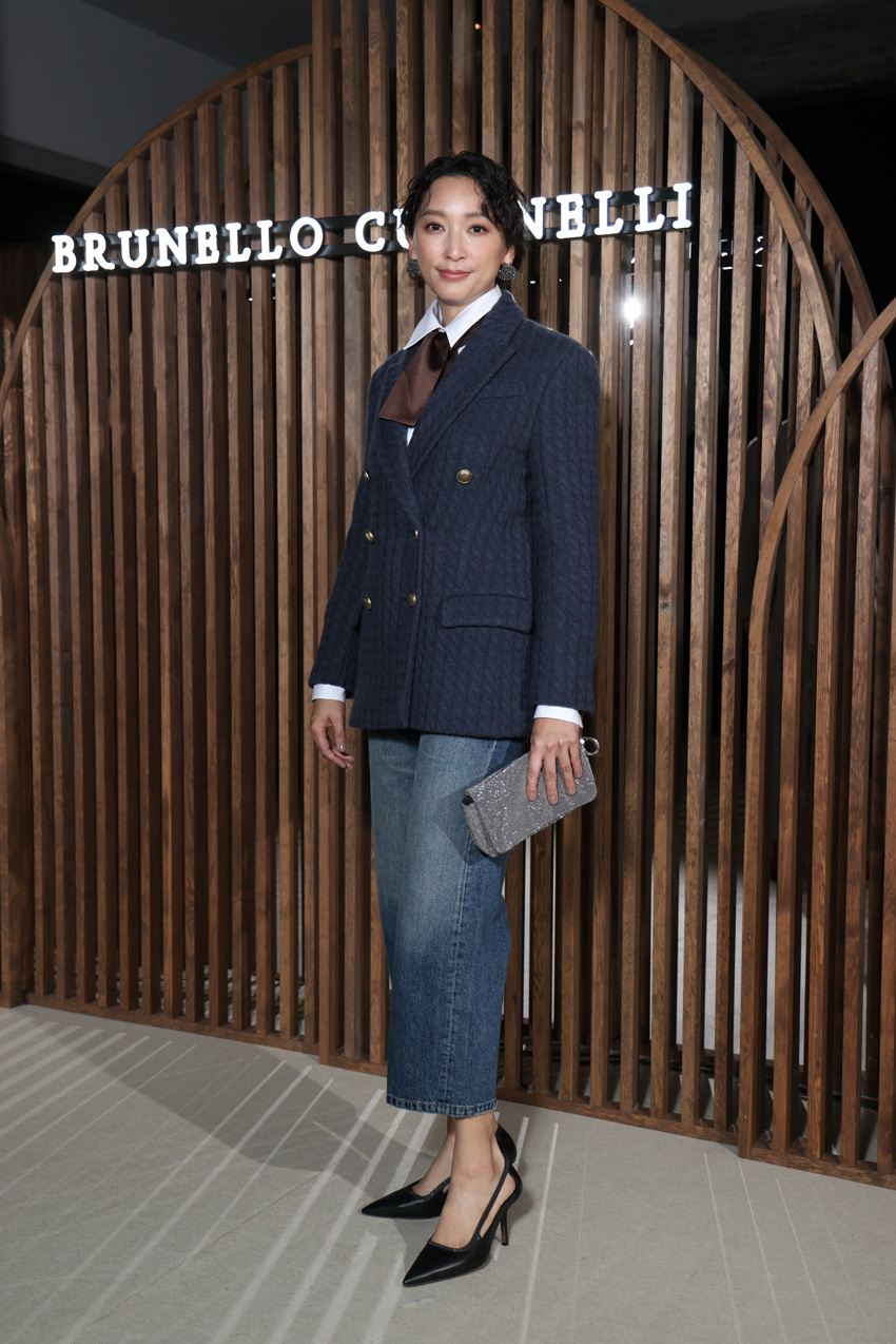 玉森裕太、石田ゆり子、小雪、大政絢、杏、渡辺謙「ブルネロ クチネリ」2026春夏コレクション来場14