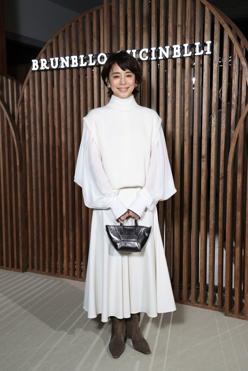 玉森裕太、石田ゆり子、小雪、大政絢、杏、渡辺謙「ブルネロ クチネリ」2026春夏コレクション来場6