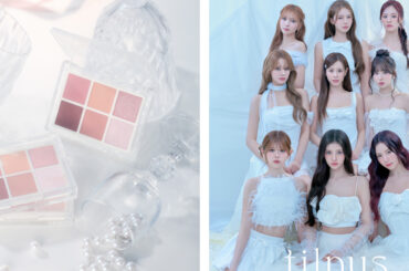 日韓共同開発コスメ「ティルナス」からパールがきらめくアイ＆ハイライトパレットが登場　NiziU起用のビジュアルも公開 - WWDJAPAN