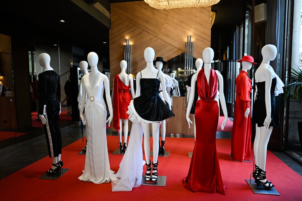 ミラノ・ファッション・ウィークでのモラッティのコレクション発表の様子