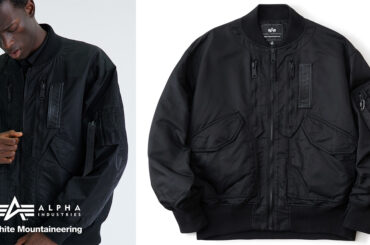 「ホワイトマウンテニアリング」と「アルファ・インダストリーズ」が初コラボ　オールブラックのジャケットを発売 - WWDJAPAN