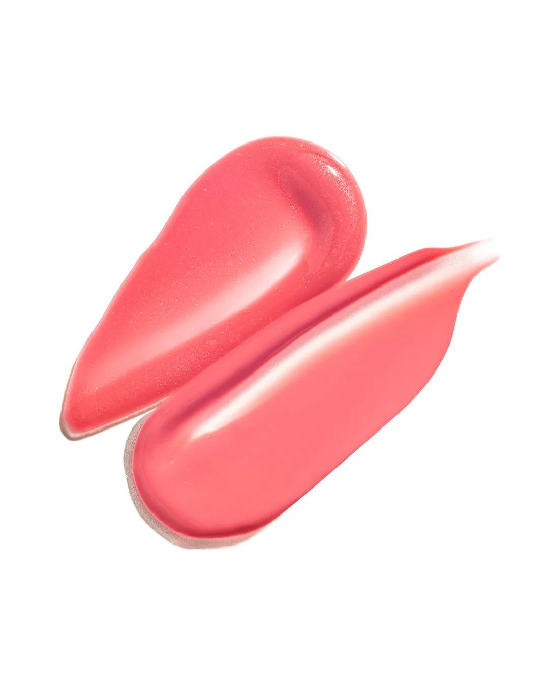 ピンク色のリップグロスが2つ重なって配置された写真