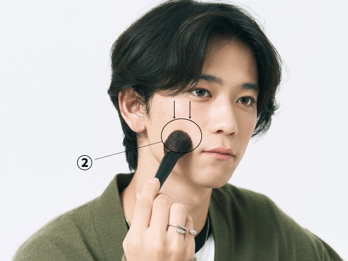 ボーイフレンドブラッシュ やり方