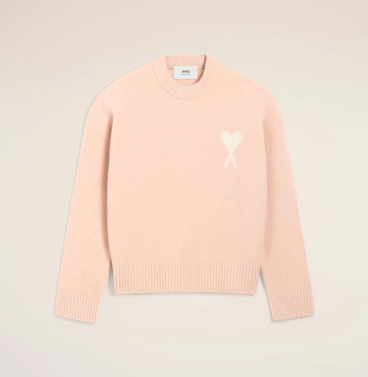 ピンク アルパカ アミ ドゥ クール クルーネック セーター 92,400円