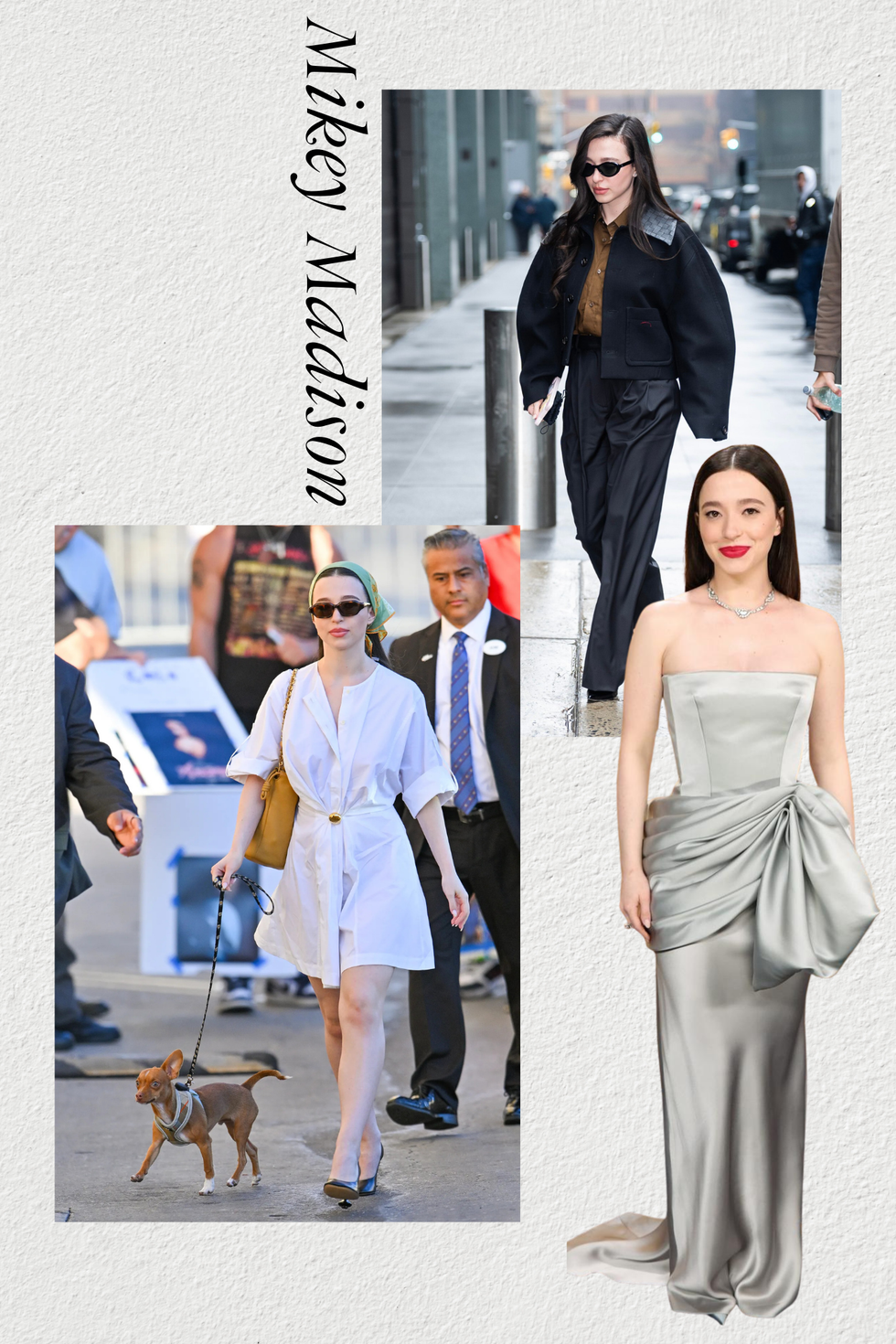 series of fashion moments featuring mikey madison