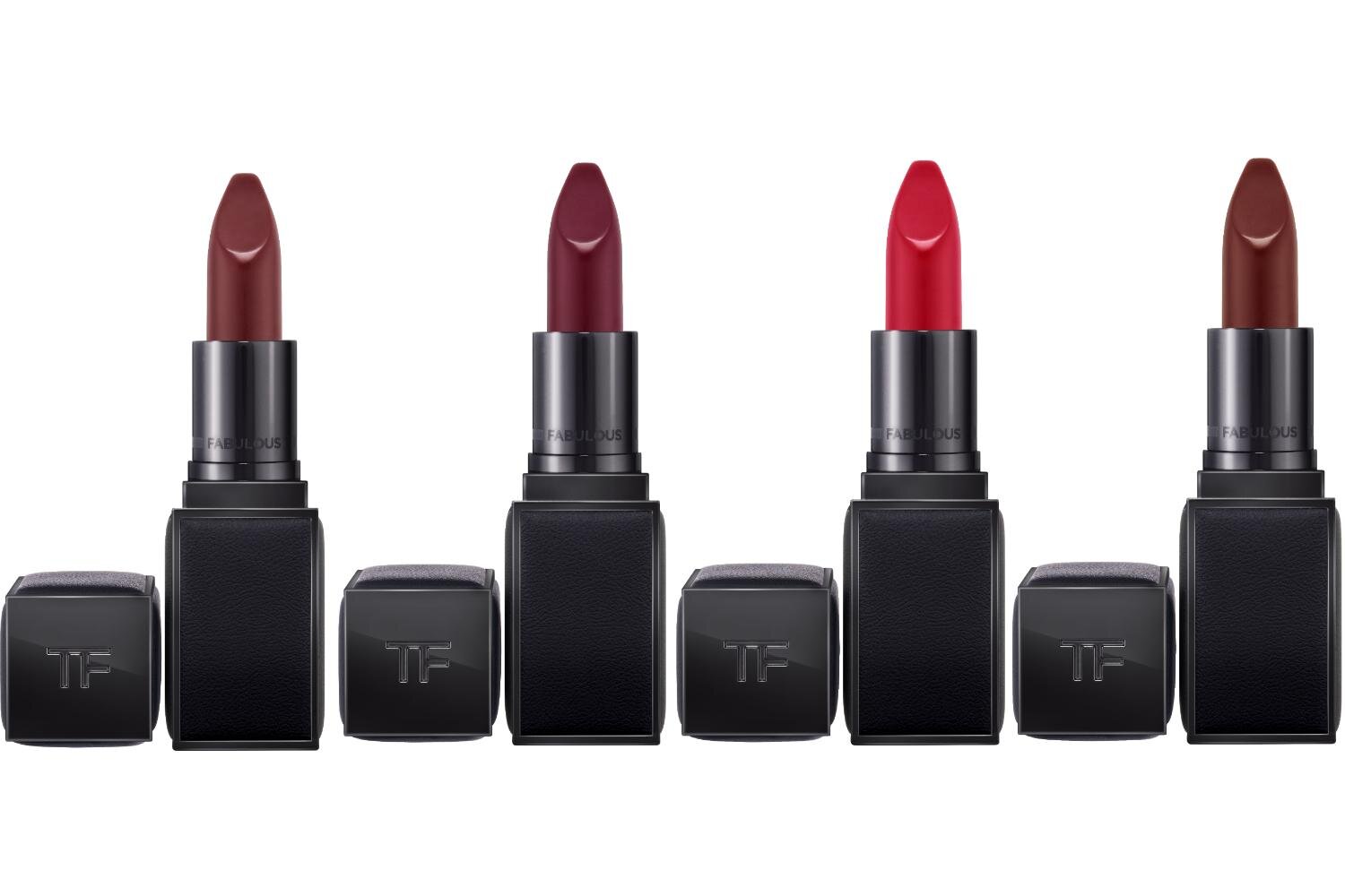 左から) 「ファッキング ファビュラス リップ」F7、F8、F9、F10 各8,250円