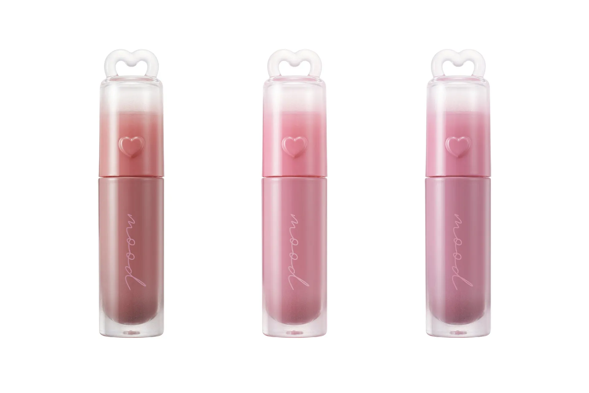 3つのリップグロスが並んだ写真。