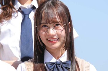 完成報告会に出席した日向坂46の石塚瑶季【写真：ENCOUNT編集部】