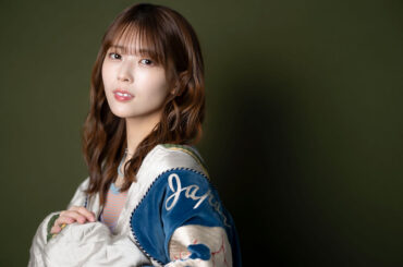 インタビューに応じた乃木坂46の岩本蓮加【写真：藤岡雅樹】