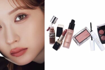 畑 芽育さんが纏う♡ シャネルのレ キャトル オンブル ブトンで作る秋の洗練スイーツメイク