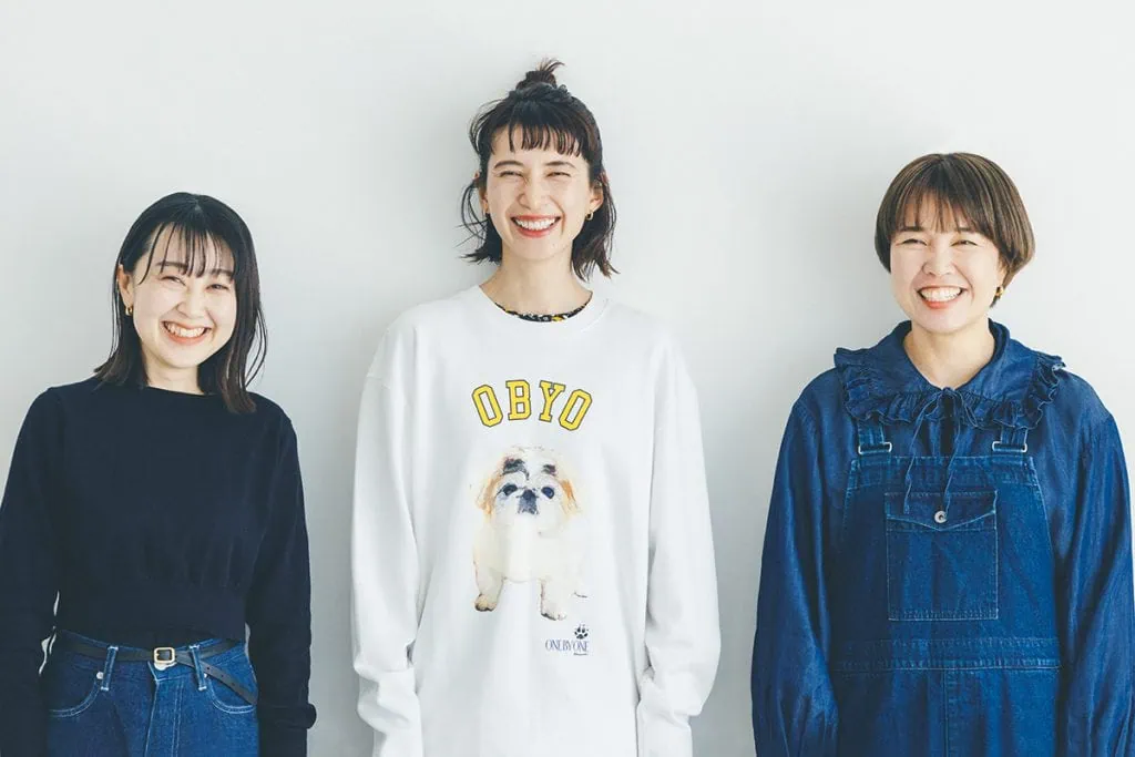 スタイリスト・高上未菜さん、モデル・kazumiさん、ヘアメイク・吉川陽子さん