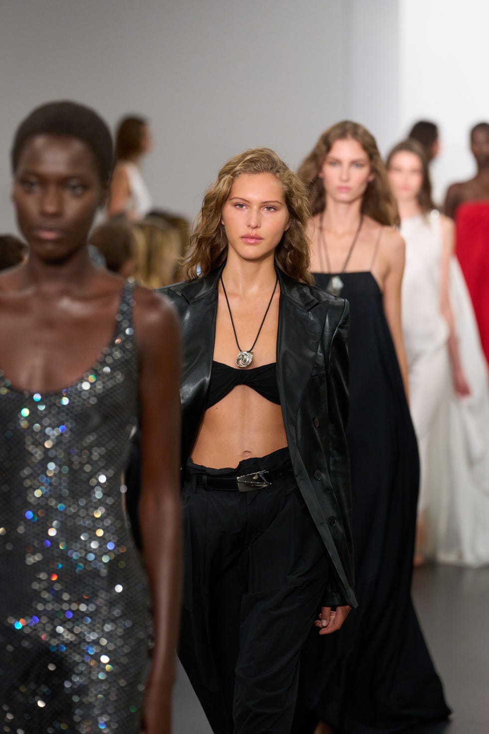 models showcasing fashion designs on a runway