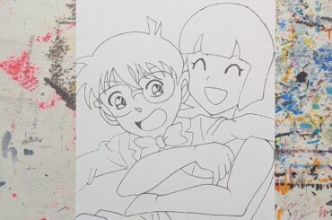 cv高山みなみさん江戸川コナン＆天道なびき塗ってみた