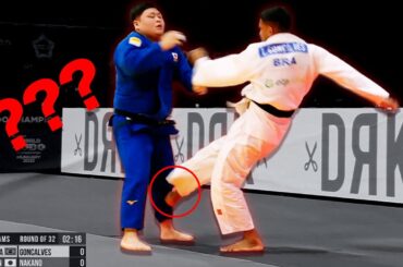 「衝撃映像！ブラジル代表が中野寛太に危険な蹴り！柔道とは思えない一瞬」
