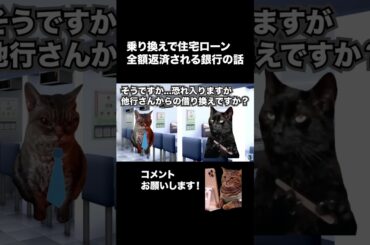 住宅ローンの借り換えはやめて #猫ミーム#住宅ローン