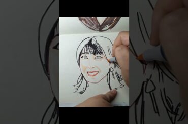 Katou Emiri sketch. She's the awesome voice behind Afterglow's bassist & leader, Uehara Himari.