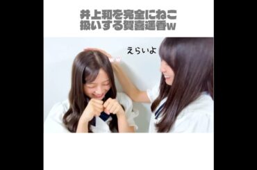 【乃木坂46】井上和を完全にねこ扱いする賀喜遥香w #shorts