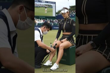 スタジオ騒然！長身美女ゴルファーの突然のパフォーマンス✨#ゴルフ #golf #pgaティーチングプロ #short #tallwomen #sports
