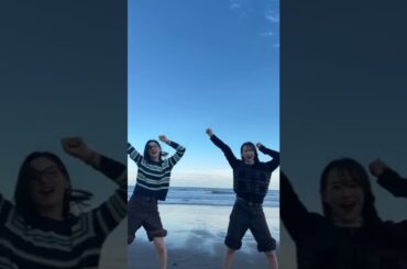 元AKB48 横山結衣 セーラーヴィーナス役の #中西裕胡 ちゃんと🧡 #最強無敵のdongdongdong #郷ひろみ さん セーラームーンチームで海に行った日に撮りました