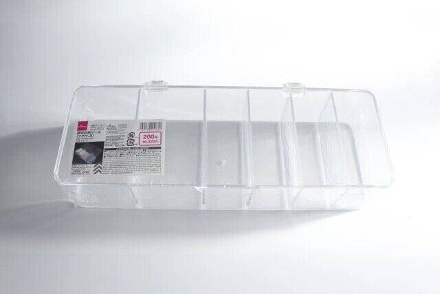 ダイソー　透明収納ケース（フタ付、B）　パッケージ