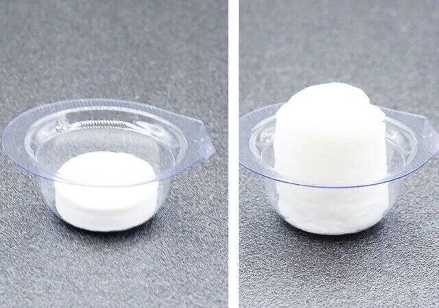 ダイソー　圧縮フェイスマスク カップ付