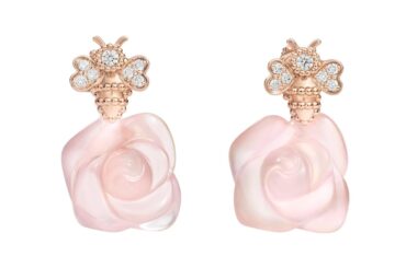 ディオール“薔薇咲く”ファインジュエリー「ラ ローズ ディオール」ミツバチがとまる花ピアスなど - ファッションプレス