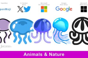 Emojis On Different Platforms | Main Category 3: Animals & Nature 🐜🐤🦡🦇🐻🦫🪲🐦🦬🐦‍⬛🐈‍⬛🌼🐡🐗💐🐛🦋🌵🐪🐈🐱🌸🐔🐿️🪳🪸🐄🐮🦀