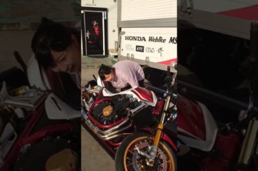 【新車】【納車３日後】#CB1300#CB1300SF#CB1300SFSP#おまじない#バイク女子#ツーリング#岡崎静夏#shorts#youtubeshorts