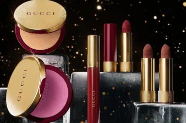 グッチ ビューティ25年クリスマスコスメ、“夜明けと夕暮れ”着想リップ＆アイシーピンクのハイライター - ファッションプレス
