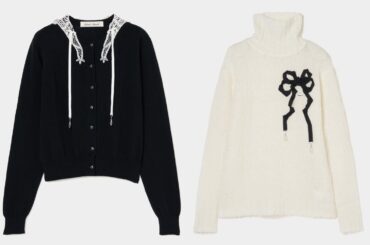 タナカダイスケ“レース襟”セーラーカーディガンや歪んだリボンのモヘアニット、渋谷パルコで - ファッションプレス