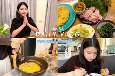 【ご飯vlog】自炊の日。野菜をたくさん摂りたくて🥬🍆🥕🍅🥹