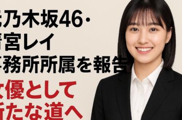 ✨清宮レイ新事務所所属！女優として新章スタート🎬💖