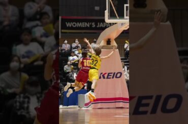 【バスケ】試合中に大絶叫する女子バスケ界のスピードスター・宮崎早織（ENEOS）｜#Wリーグプレーオフ