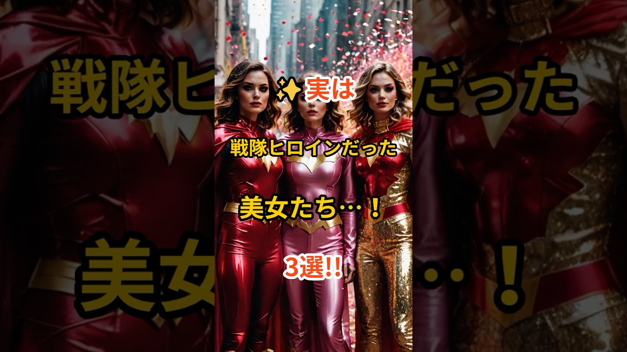 実は戦隊ヒロインだった美女たち…!3選!!#shorts #スーパー戦隊#戦隊ヒロイン#特撮女子#オーレンジャー#ハリケンジャー#ゴーカイジャー#さとう珠緒#長澤奈央#市道真央#意外な経歴 実は戦隊ヒロインだった美女たち…!3選!!#shorts #スーパー戦隊#戦隊ヒロイン#特撮女子#オーレンジャー#ハリケンジャー#ゴーカイジャー#さとう珠緒#長澤奈央#市道真央#意外な経歴