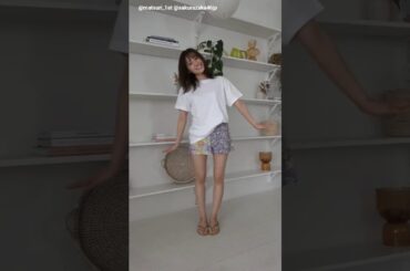 松田里奈 写真集発売まであと62日！#まつりの衣装紹介 ！この日のボトムスはお花柄のショートパンツでした♪1st写真集 1月20日発売！