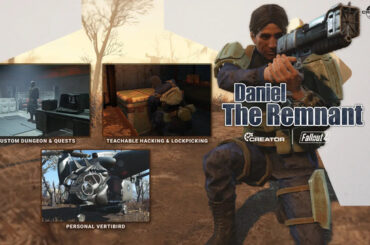 プロ声優によるボイスや新クエストも備えた『Fallout 4』コンパニオンMod「Daniel - The Remnant」が登場！