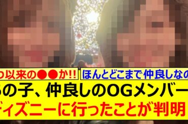 あの子、仲良しのOGメンバーとディズニーに行ったことが判明する!!【乃木坂46・乃木坂配信中・乃木坂工事中】