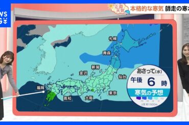 【11月18日 関東の天気】本格的な寒気師走の寒さに　乾いた北風吹き抜ける｜TBS NEWS DIG