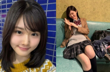 【 原菜乃華 】 「メイクも衣装もとっても平成！」　ＣＭ撮影時のオフショット公開　「ガラケー、久しぶりに使った！」　ファン反響　「ガラケー懐かしい」