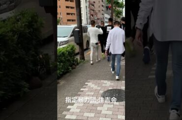 浅草高橋組本部前に集まるヤクザとアルファード #shorts #ヤクザ #暴力団 #住吉会 #アルファード #yakuza