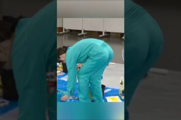 体のラインが浮き出る的野美青と谷口愛季 #櫻坂46