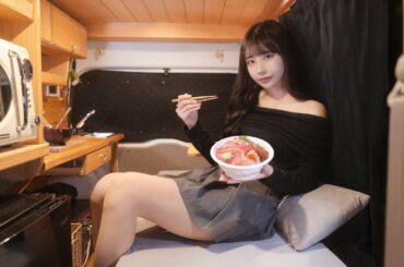 熱海の漁港で軽バン車中泊、海鮮を食べながら静かに夜を楽しむはずが…