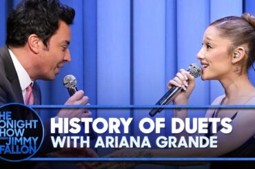 Ariana Grande and Jimmy Sing the History of Duets | The Tonight Show Starring Jimmy Fallon