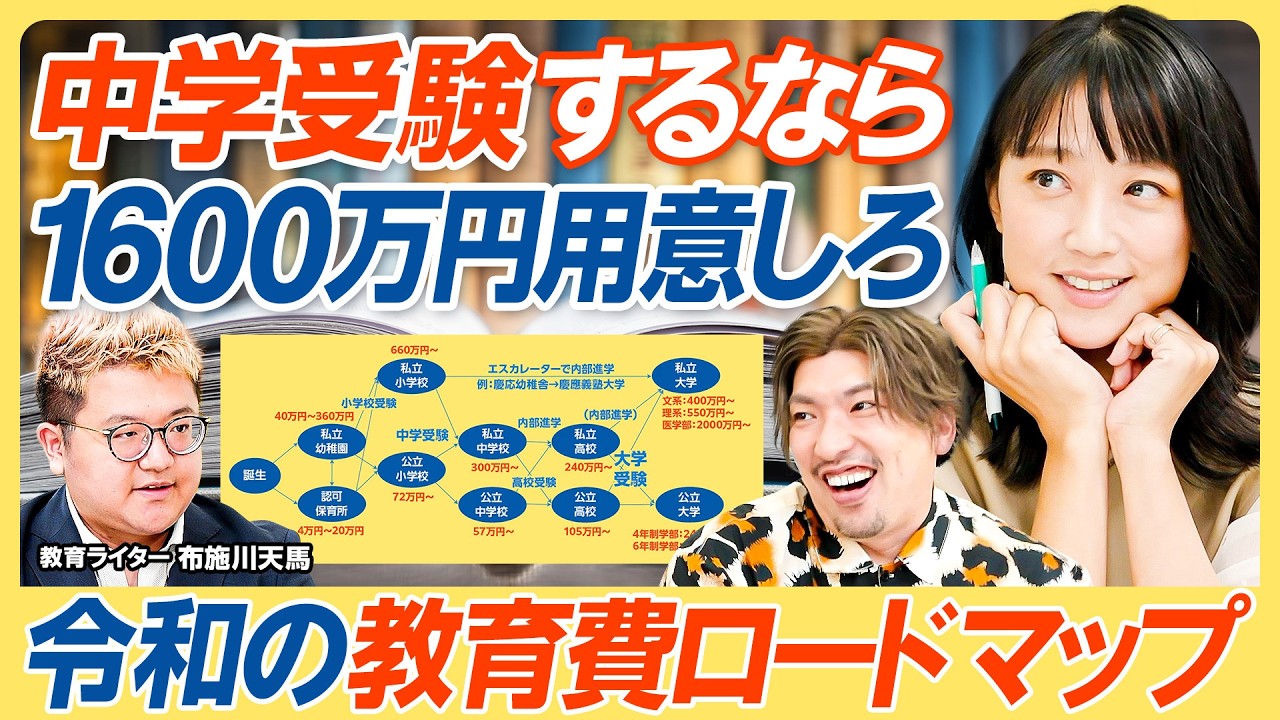 【大卒までの教育費いくら?】中学受験するなら1600万用意しろ/最低500万円・最高5000万円の内訳/塾費用の相場はいくら?/小学受験にかかる意外な費用【教育新常識】 【大卒までの教育費いくら?】中学受験するなら1600万用意しろ/最低500万円・最高5000万円の内訳/塾費用の相場はいくら?/小学受験にかかる意外な費用【教育新常識】