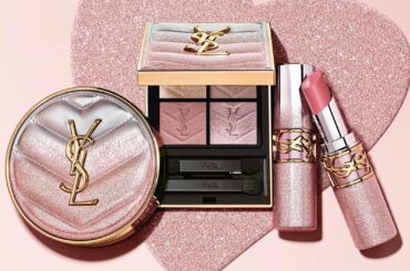 イヴ・サンローラン26年春コスメ、“ピンク×シルバーラメ”煌めく4色アイパレや生ツヤリップ - ファッションプレス