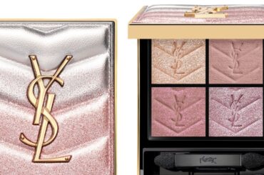 “愛”がテーマのシルバーとローズピンクの煌めきに包まれたイヴ・サンローランのメイクアップコレクション | Vogue Japan